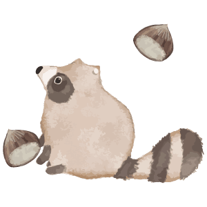 タヌキのイラスト